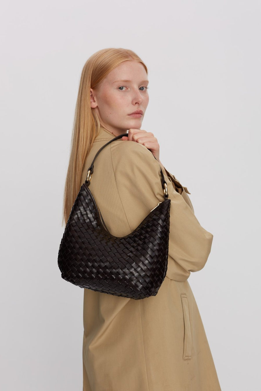 Salerno shoulder bag Mona Dark brown - Adax Shop - Tasker