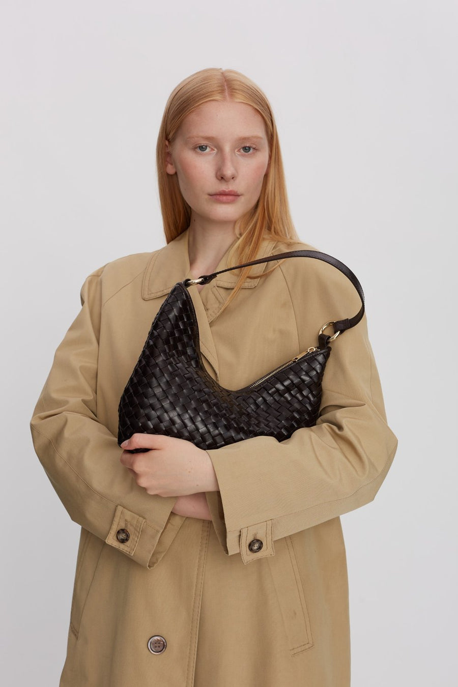 Salerno shoulder bag Mona Dark brown - Adax Shop - Tasker