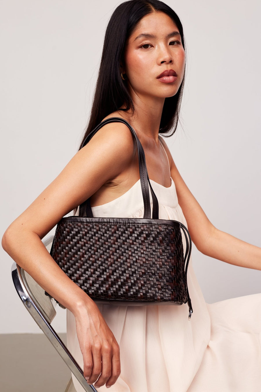 Palermo handbag Carlotta Dark brown - Adax Shop -