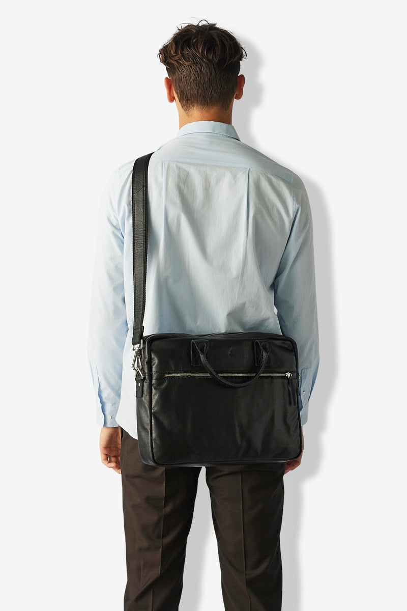 Prato briefcase Tobias Black