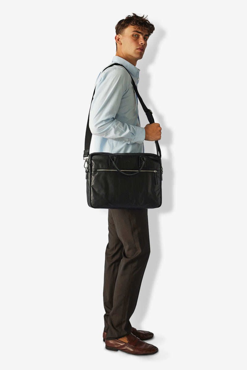 Prato briefcase Tobias Black