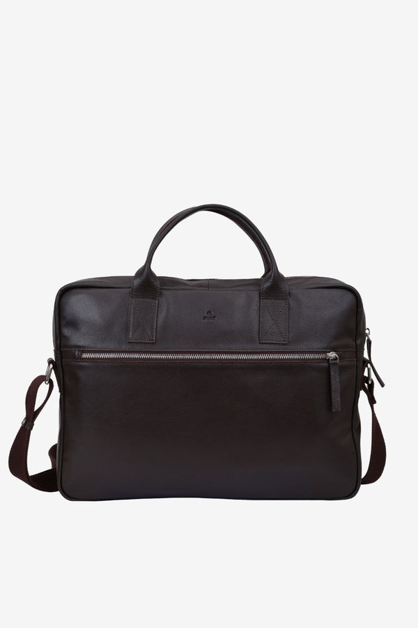 Prato briefcase Tobias Dark brown