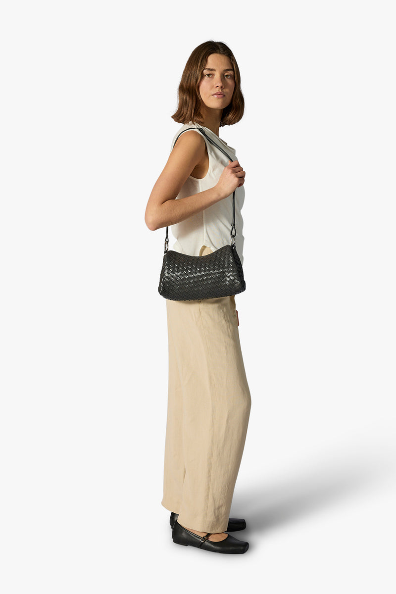 Salerno shoulder bag Eleonora Charcoal