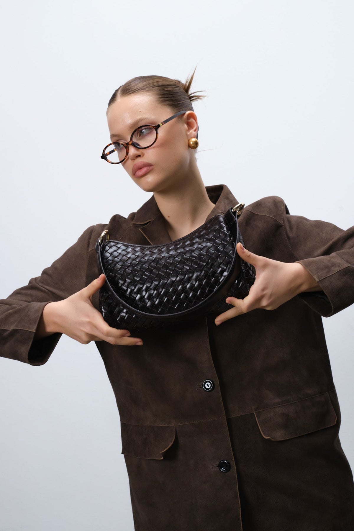 Salerno shoulder bag Eleonora Dark brown – Adax Shop