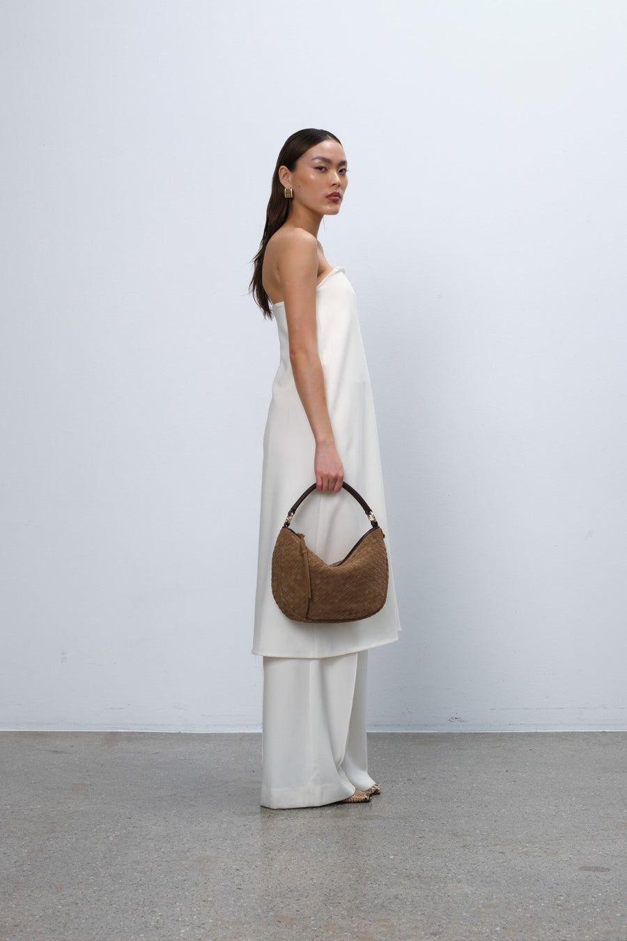 Rozzano Marlin braided Latte - Adax Shop - Shoulder bags