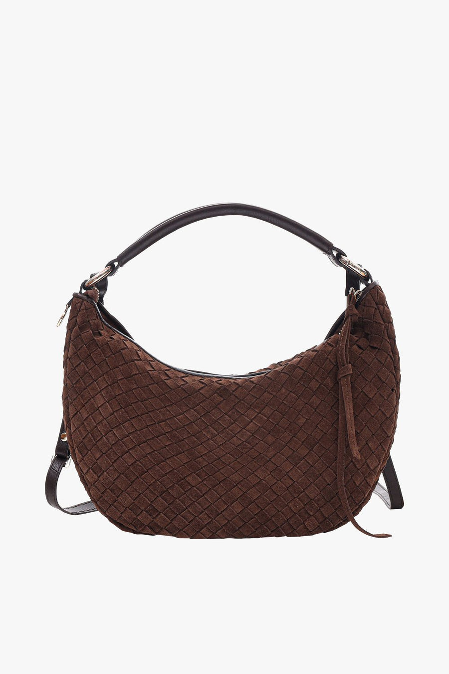 Rozzano Marlin braided Chocolate - Adax Shop - Shoulder bags