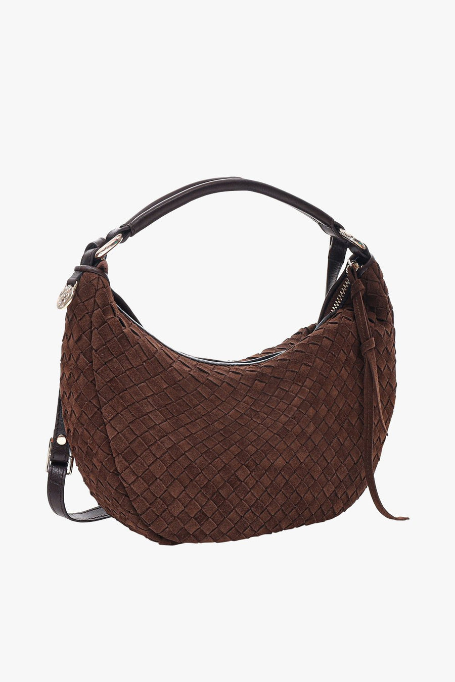 Rozzano Marlin braided Chocolate - Adax Shop - Shoulder bags