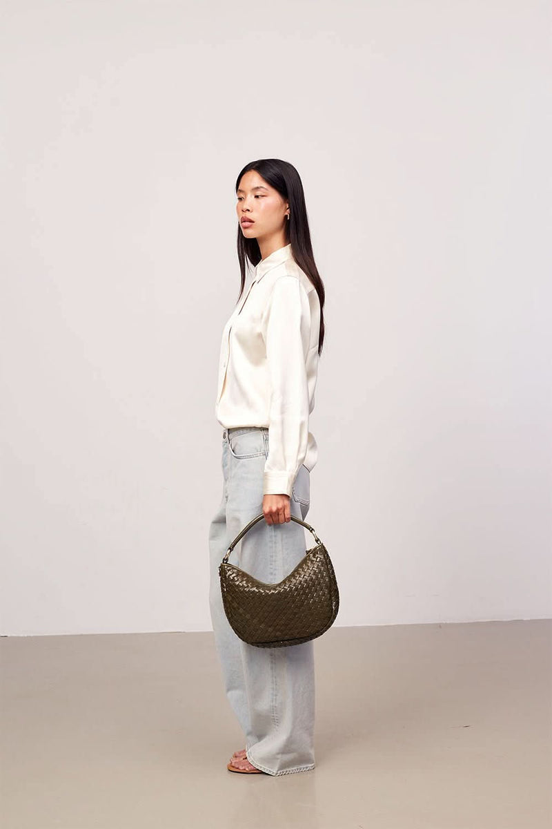 Salerno shoulder bag Marlin Olive – Adax Shop