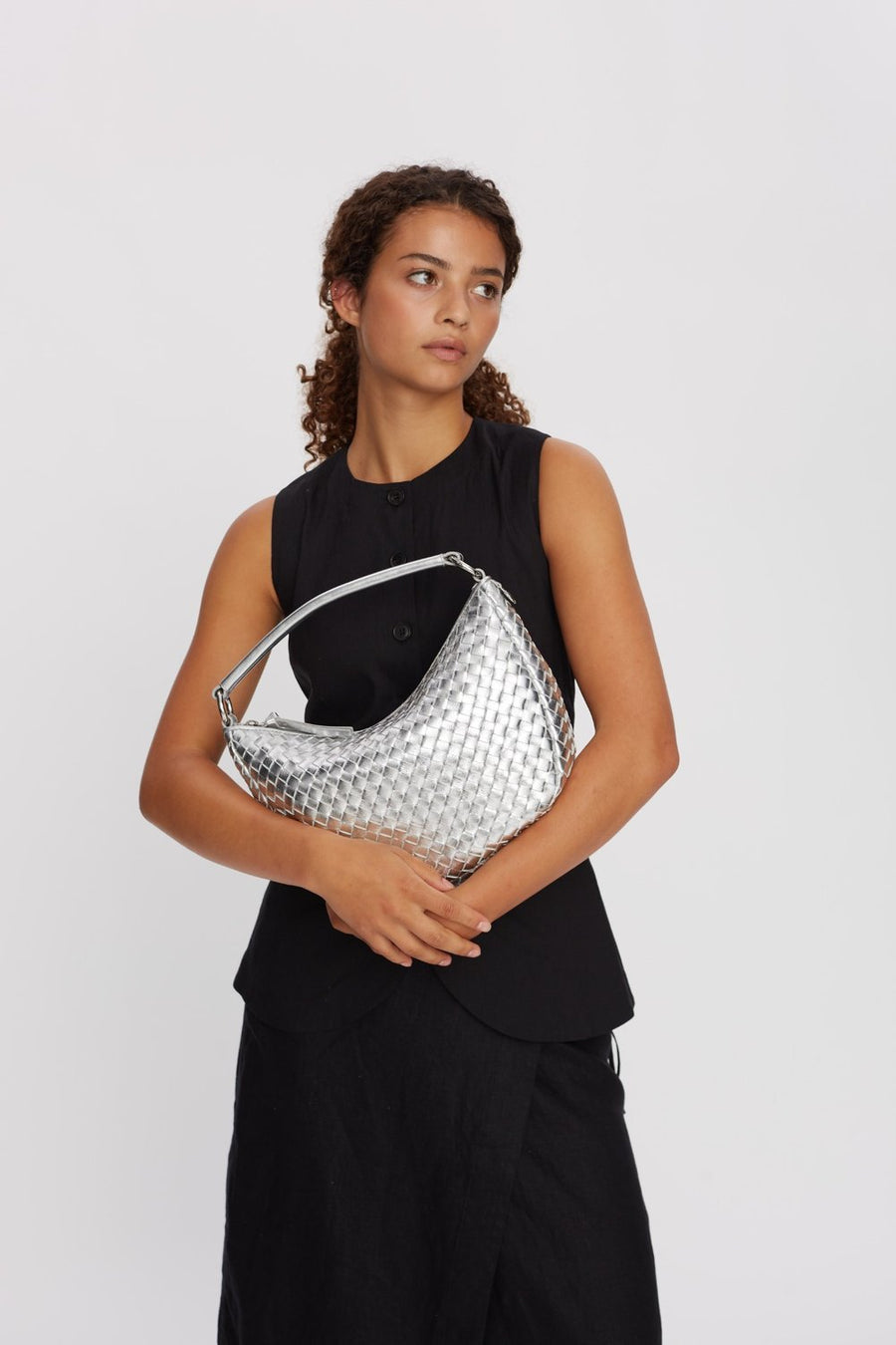 Salerno shoulder bag Marlin Silver - Adax Shop - Tasker