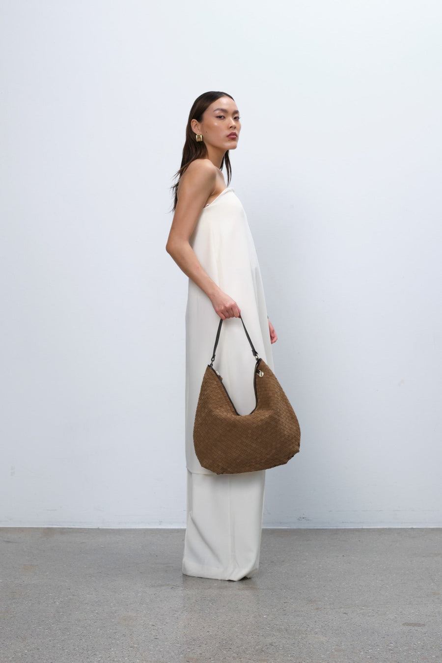 Rozzano Mindy braided Latte - Adax Shop - Shoulder bags