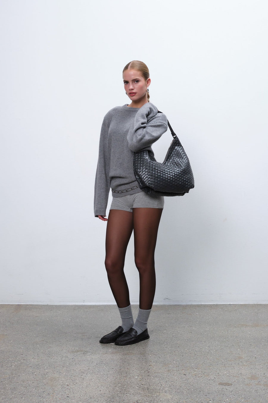 Salerno shoulder bag Mindy Charcoal - Adax Shop - Shoulder bags