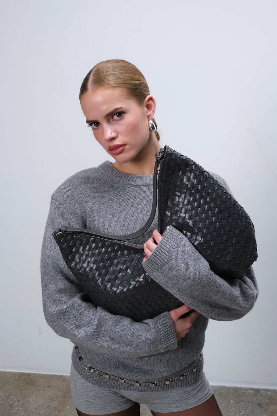 Salerno shoulder bag Mindy Charcoal - Adax Shop - Shoulder bags