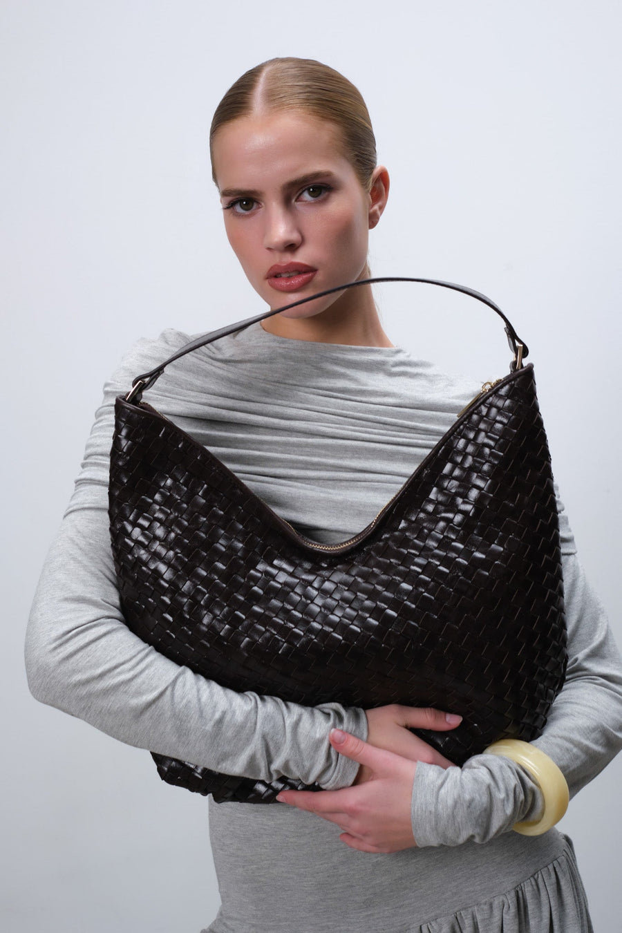 Salerno shoulder bag Mindy Dark brown - Adax Shop - Shoulder bags