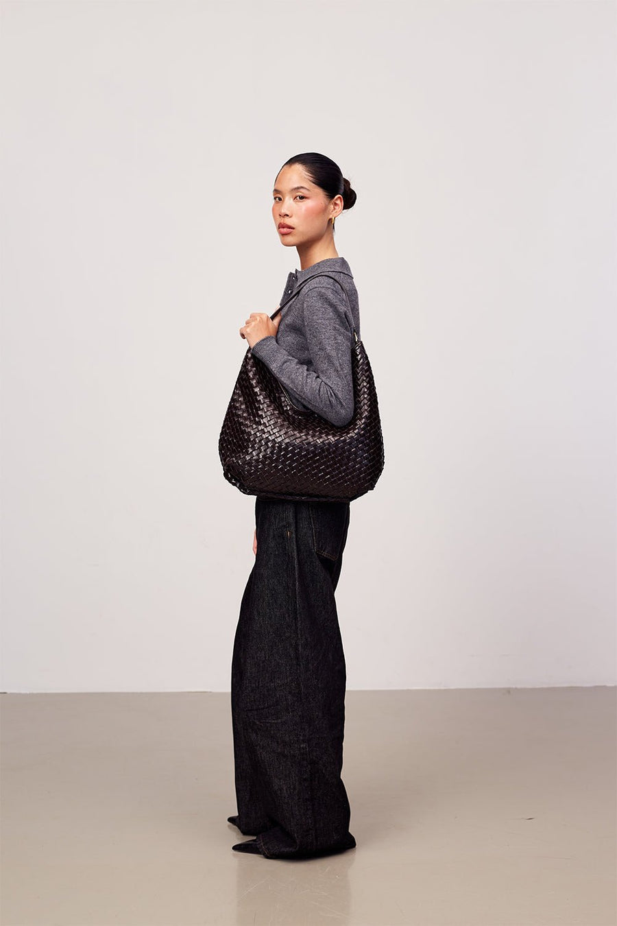 Salerno shoulder bag Mindy Dark brown - Adax Shop - Shoulder bags