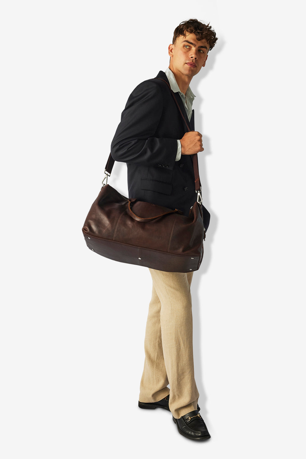 Catania weekend bag Krister Dark brown Adax Shop