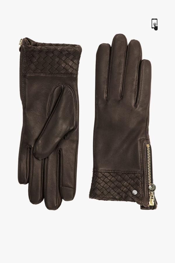 Adax glove Ronja Dark brown