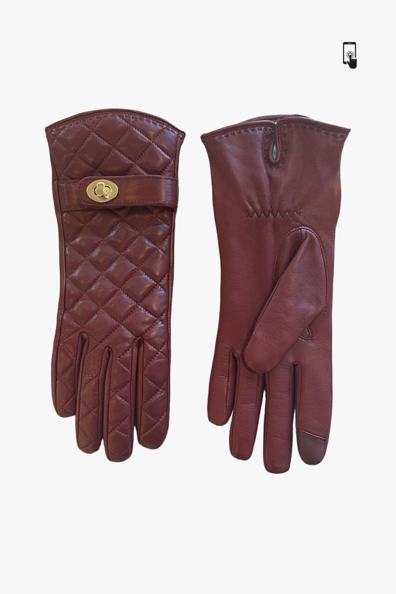 Adax glove Sidse Burnt red