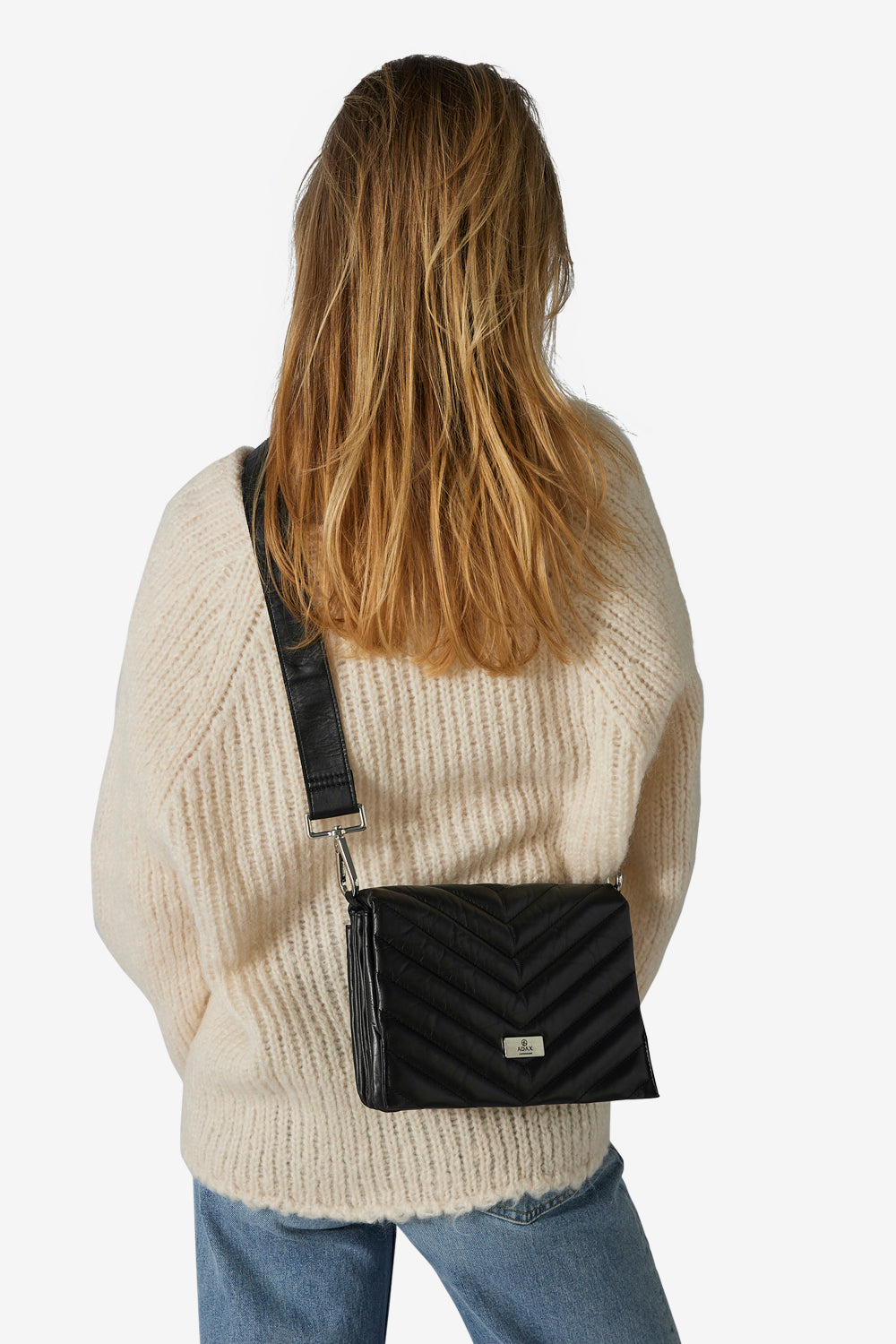 Justine small leather flap crossbody bag sale