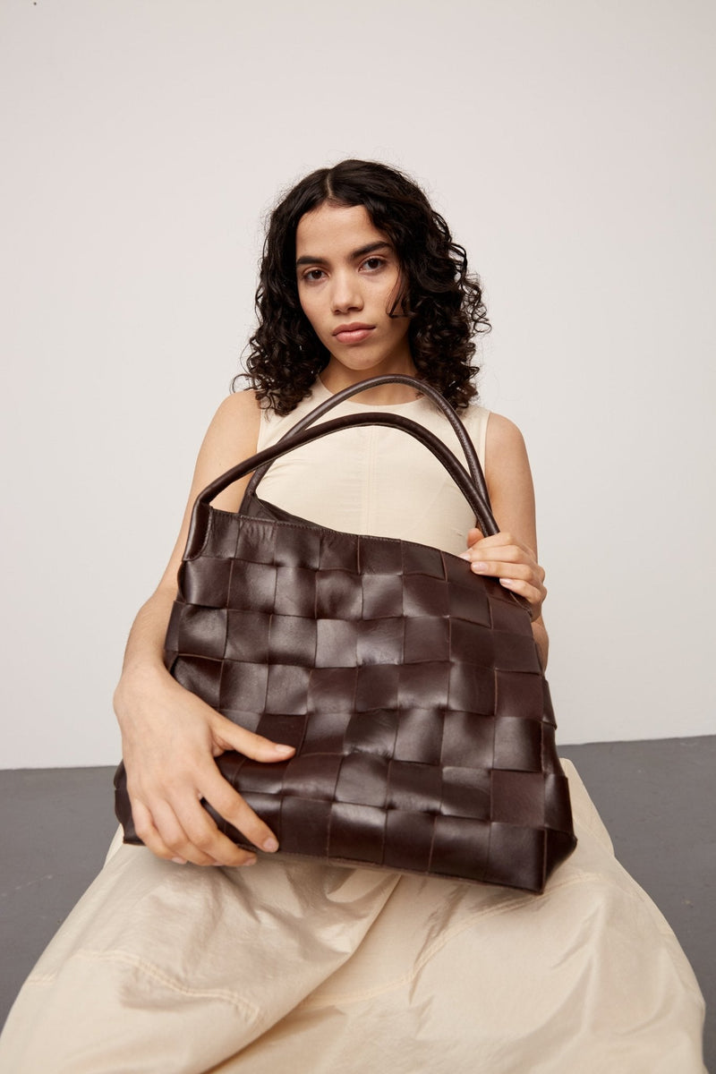 Limona shoulder bag Amelia Dark brown – Adax Shop
