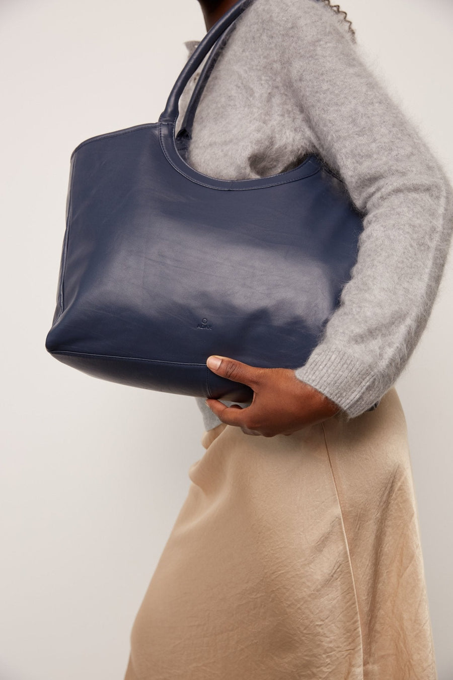 Amalfi shopper Sienna Dark blue - Adax Shop - Tasker