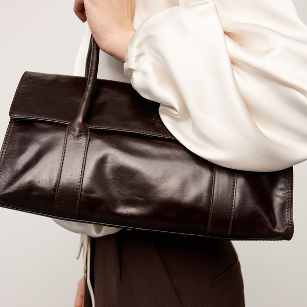 Milano shoulder bag Juliette Dark brown – Adax Shop