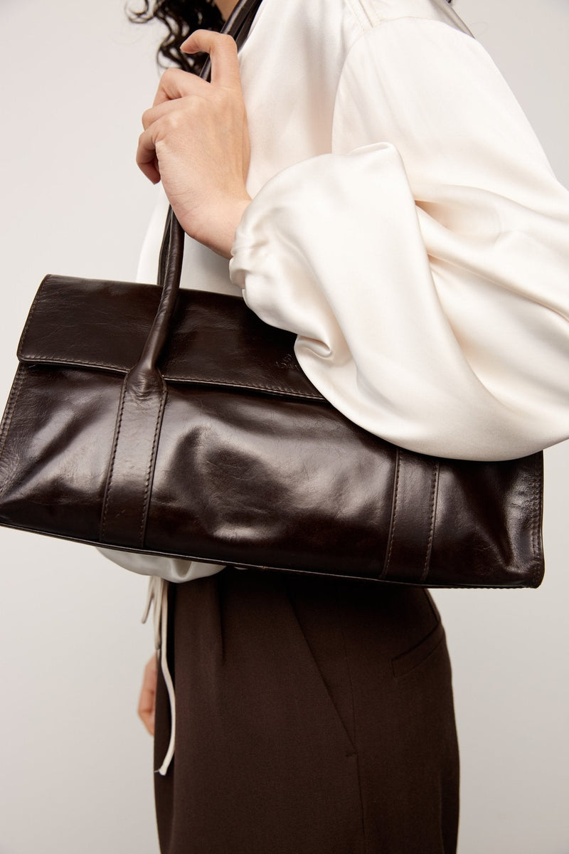 Milano shoulder bag Juliette Dark brown – Adax Shop