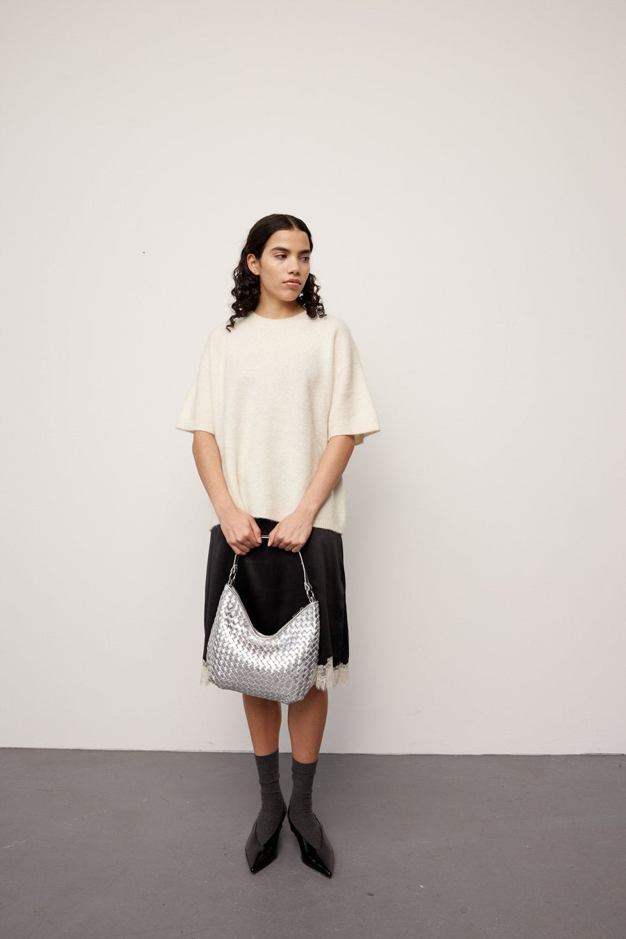 Salerno shoulder bag Mona Silver - Adax Shop - Shoulder bags