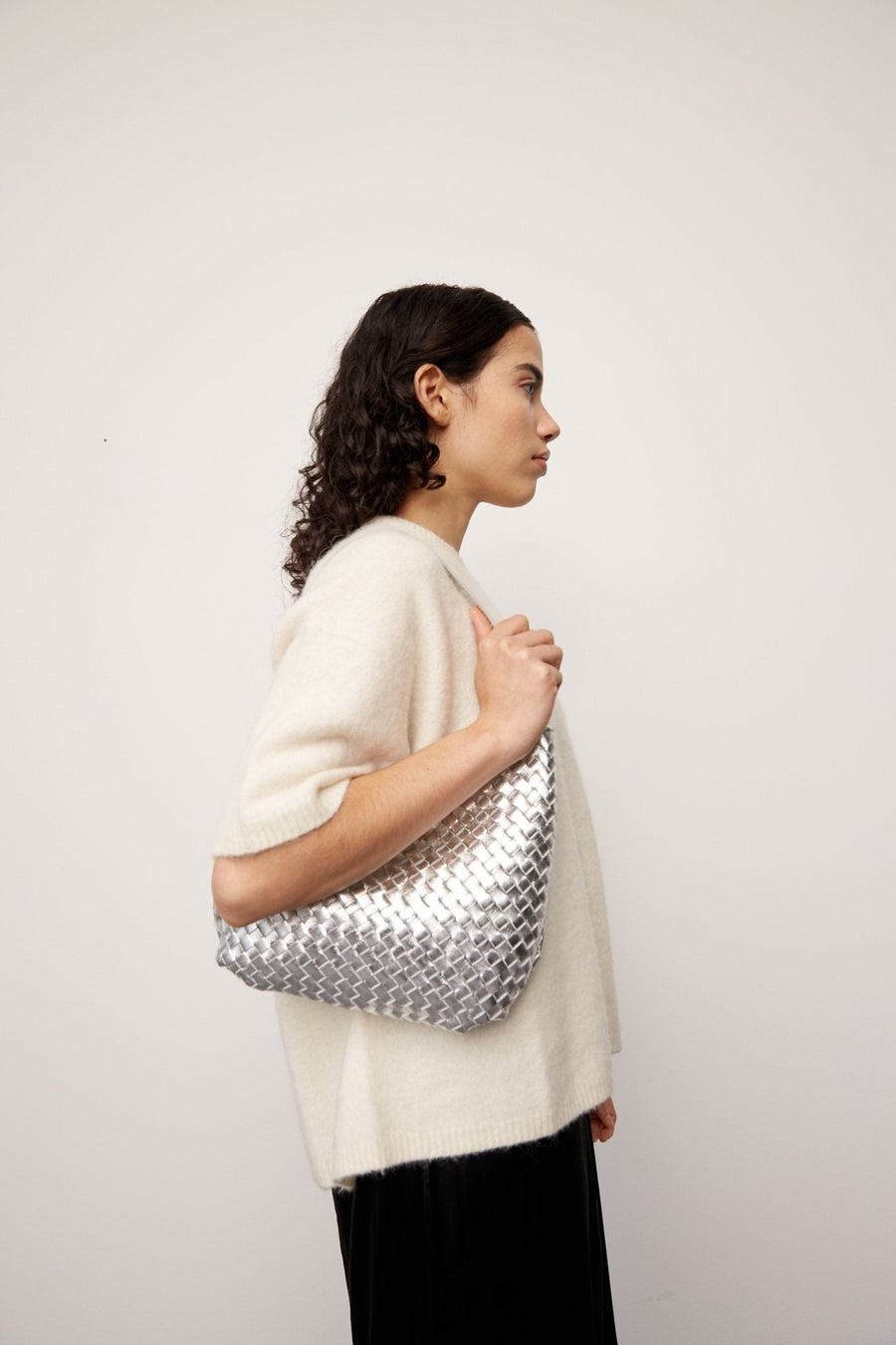 Salerno shoulder bag Mona Silver - Adax Shop - Shoulder bags