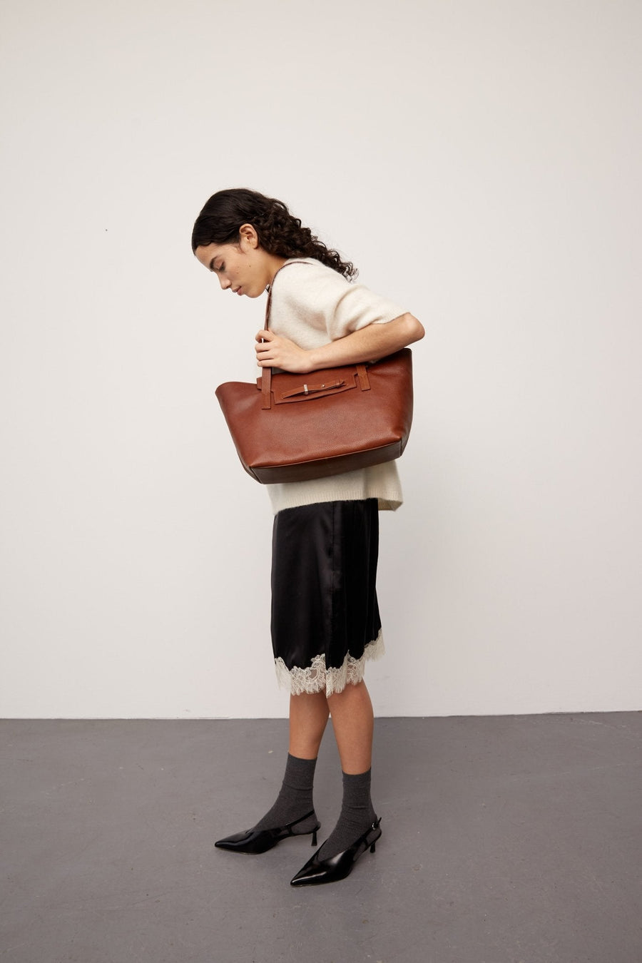 Cormorano shopper Diana Walnut - Adax Shop - Tasker