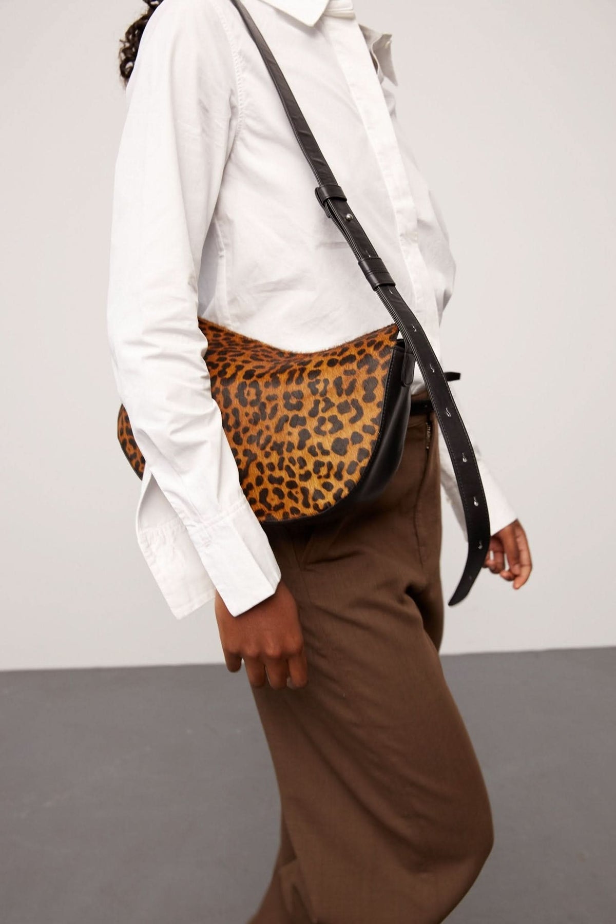 Amalfi leo shoulder bag Alba Brown leo – Adax Shop