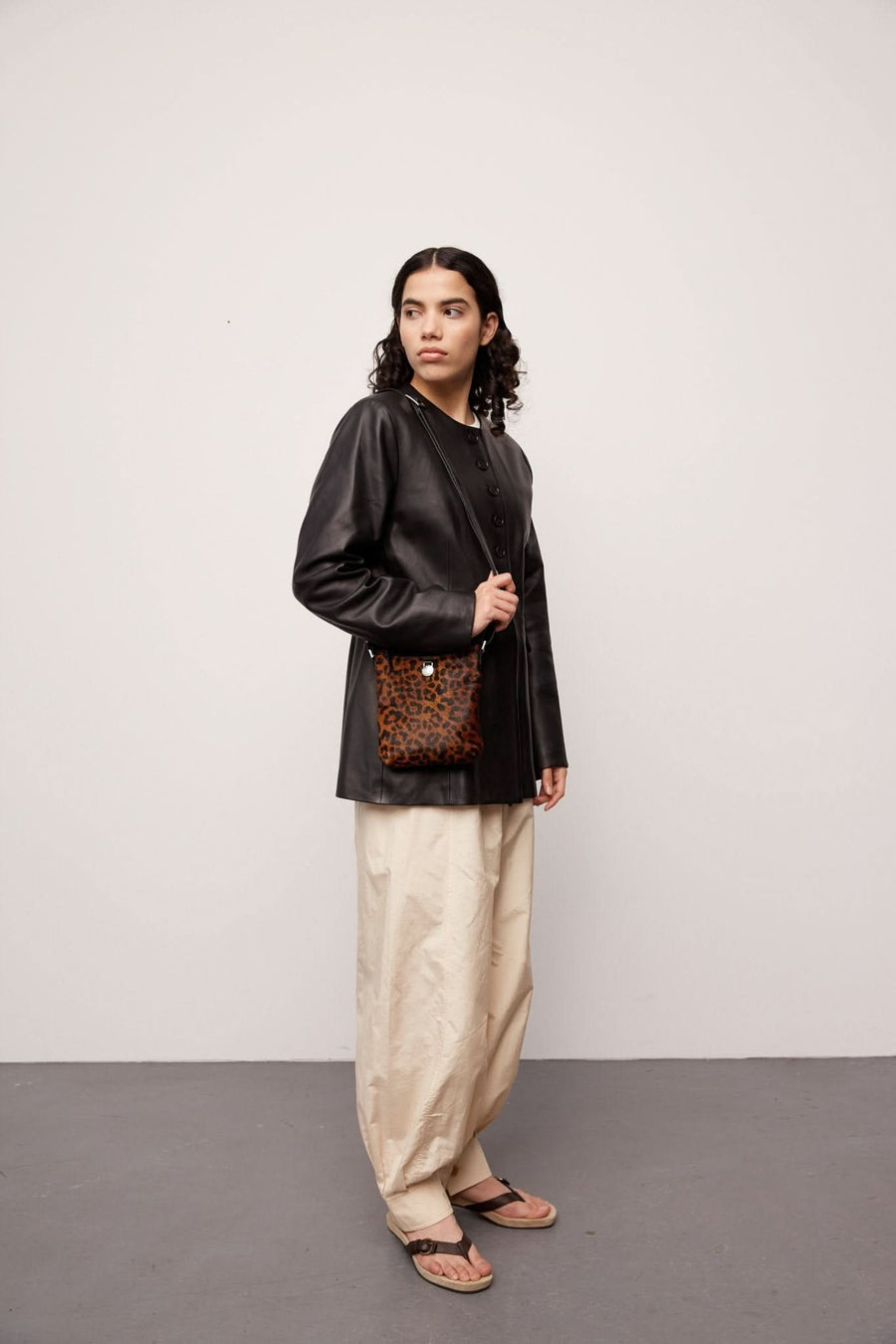 Amalfi leo shoulder bag Tilly Brown leo - Adax Shop - Shoulder bags