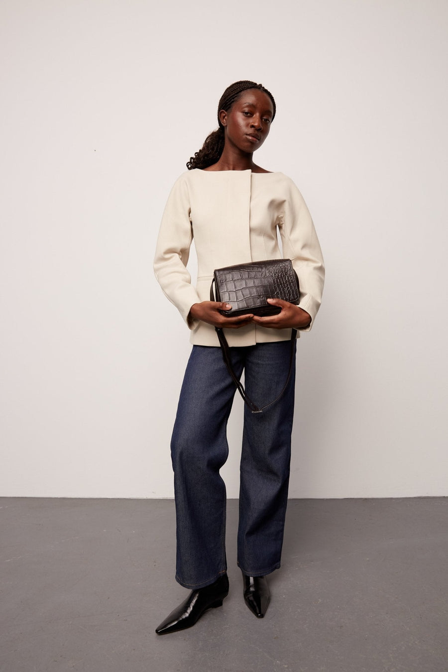 Teramo shoulder bag Evelina Dark brown - Adax Shop - Tasker