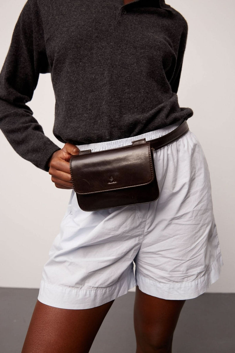 Milano belt bag Rosa Dark brown – Adax Shop