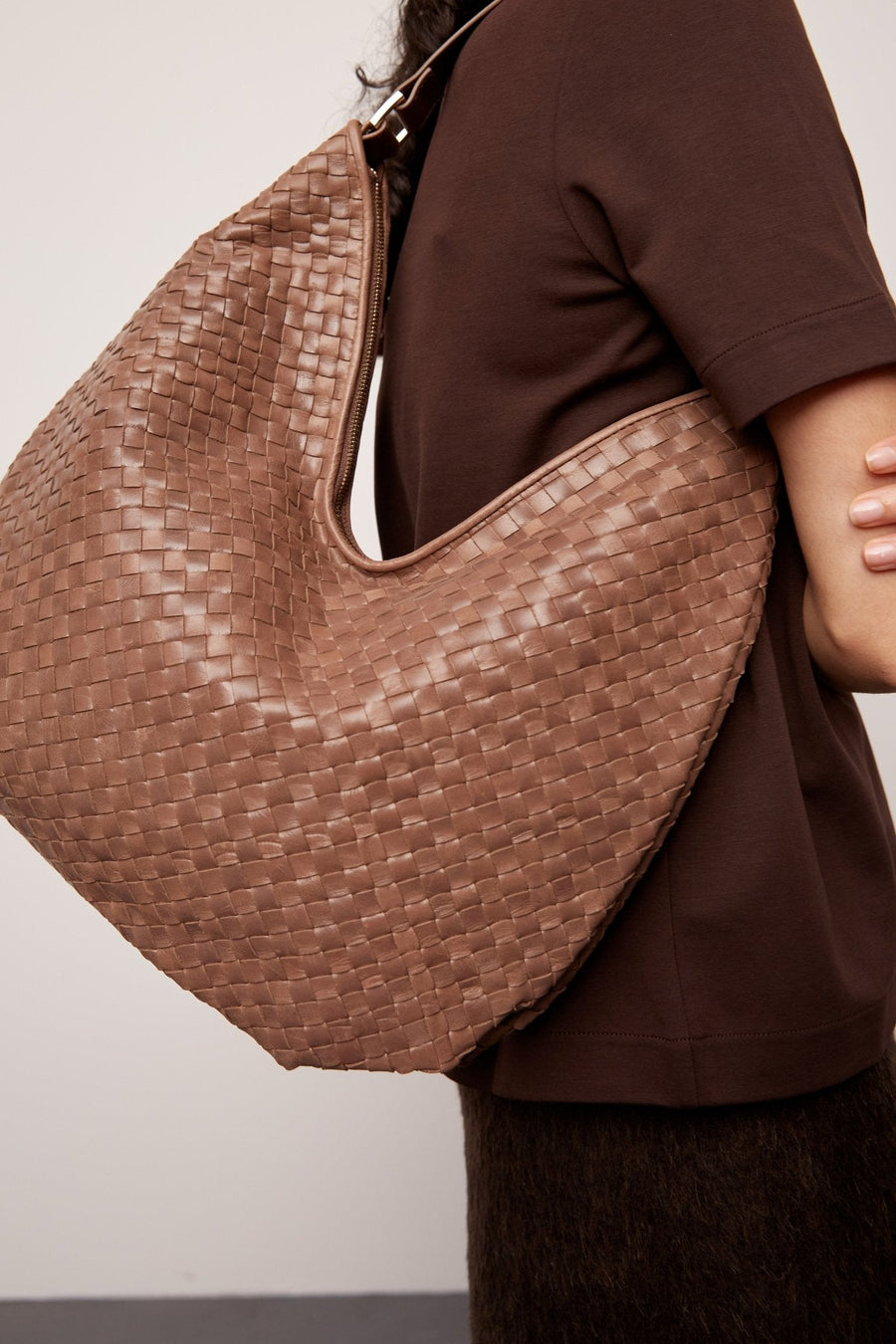 Salerno shoulder bag Mindy Taupe - Adax Shop - Shoulder bags