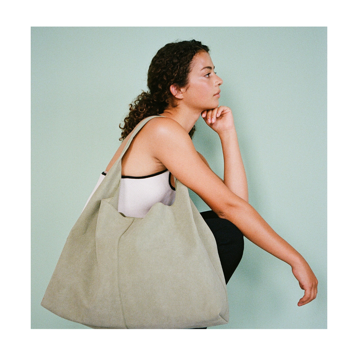 Vegan Bag from ADAX in the colour Mint. 
