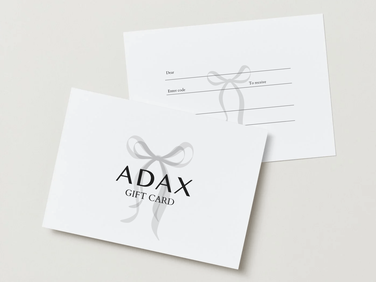 Physical & E-Gift Card – Adax Shop