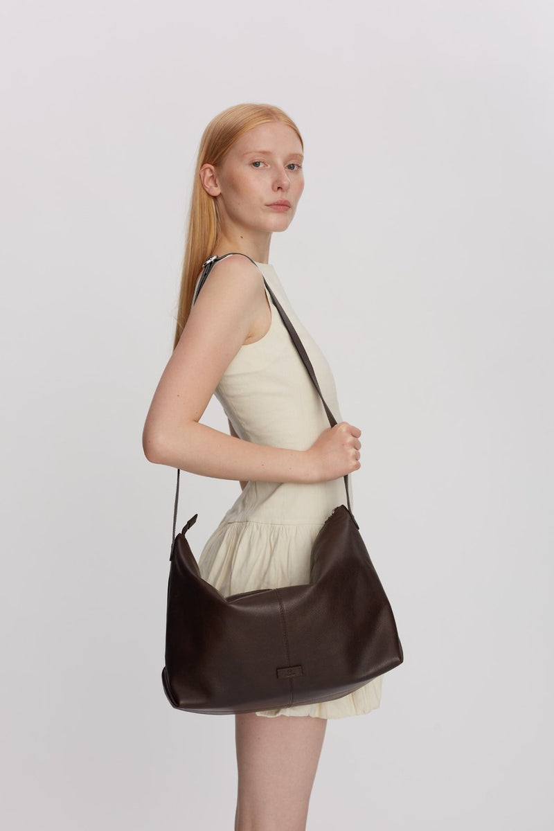 Vittoria shoulder bag Ella Dark brown - Adax Shop - Crossbody