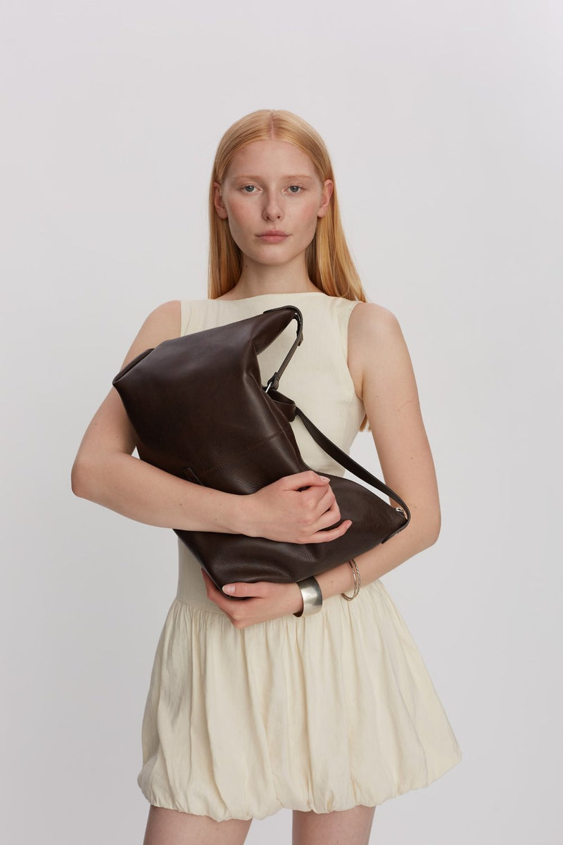 Vittoria shoulder bag Ella Dark brown - Adax Shop - Crossbody