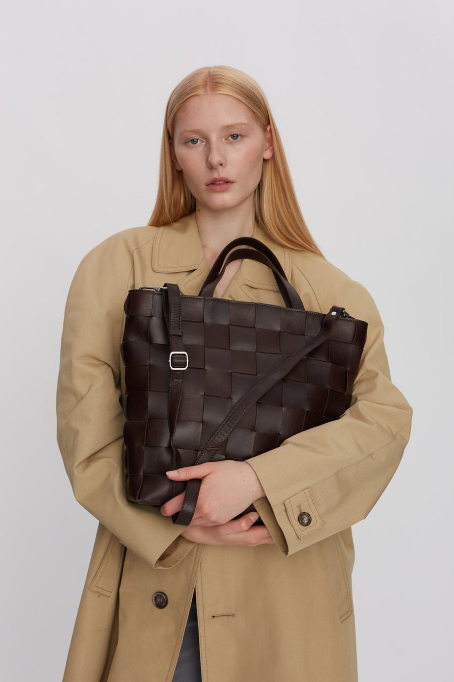 Limona shopper Indy Dark brown - Adax Shop - Shopper