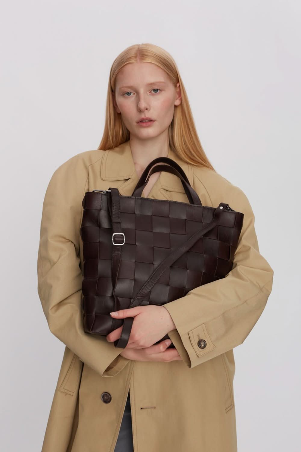 Limona shopper Indy Dark brown – Adax Shop