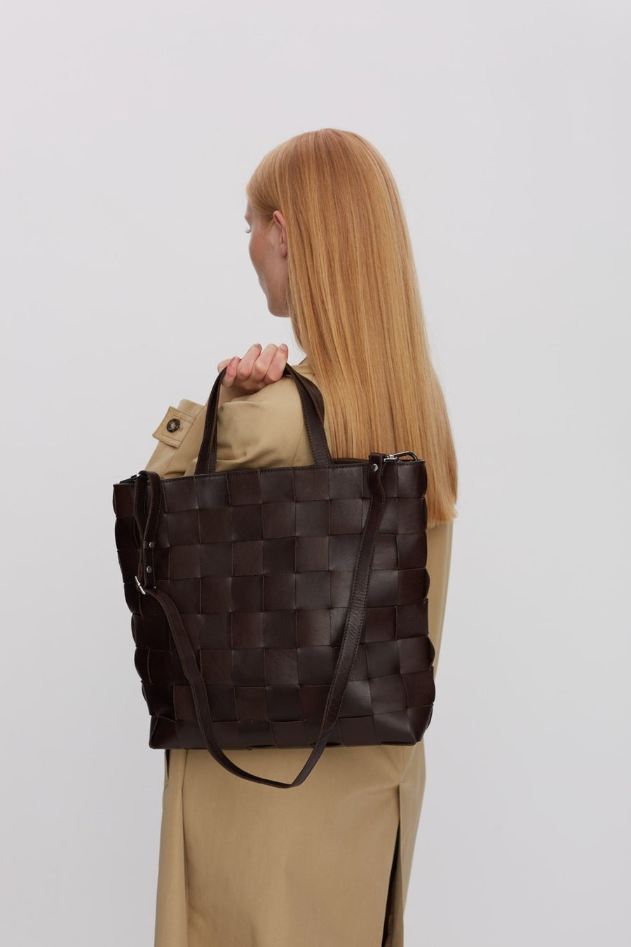 Limona shopper Indy Dark brown - Adax Shop - Shopper