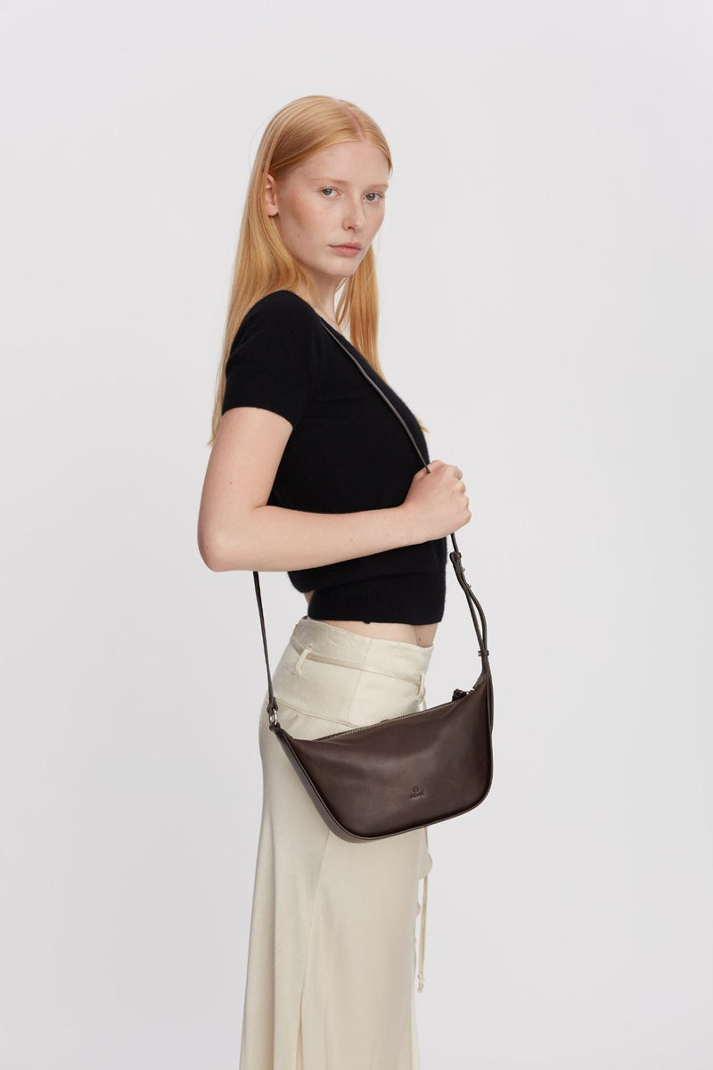 Vittoria shoulder bag Daniella Dark brown - Adax Shop - Crossbody