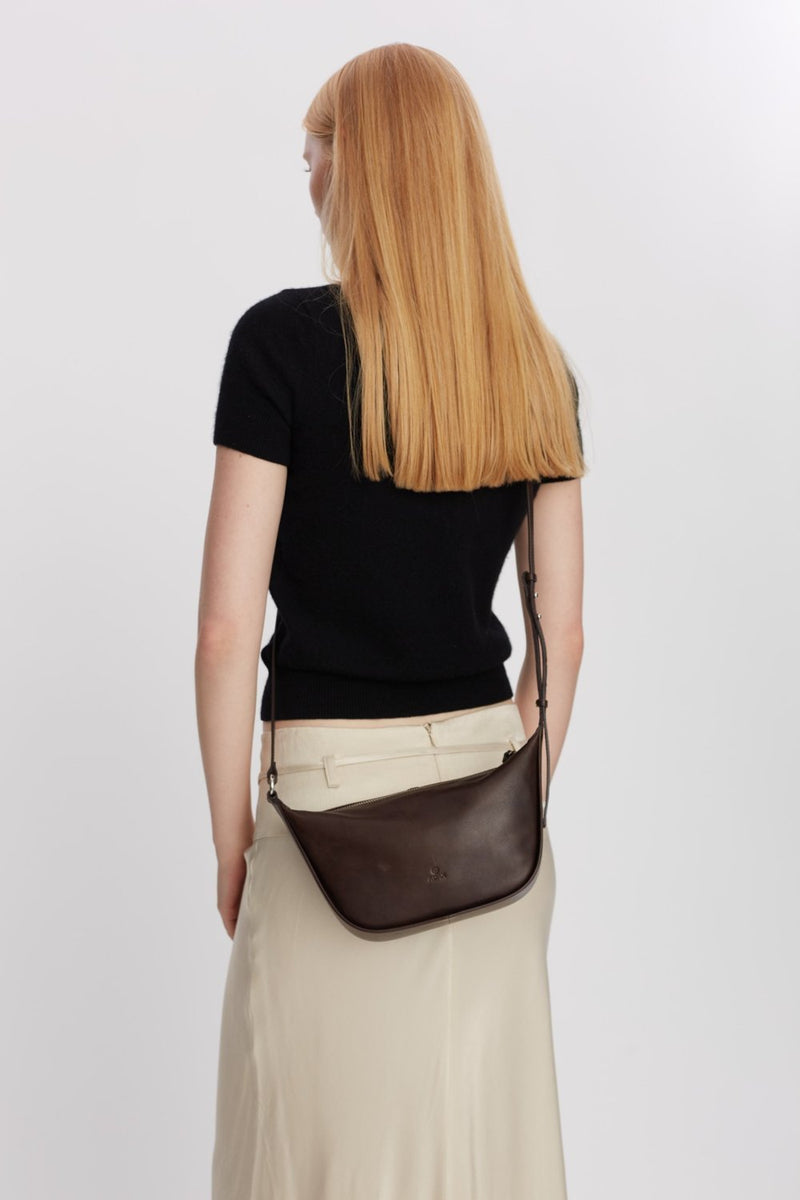 Vittoria shoulder bag Daniella Dark brown - Adax Shop - Crossbody