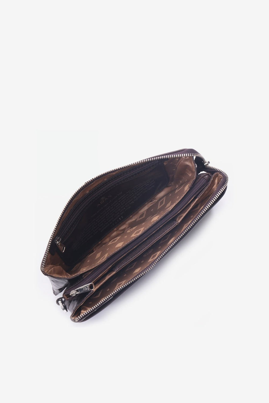 Salerno combi clutch Jasmina Dark brown - Adax Shop - Clutches