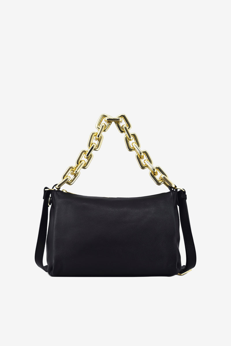 Topshop Lea leather crossbody bag in silver